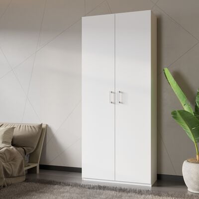 Homebox vaatekaappi 88,9x210x42 cm valkoinen